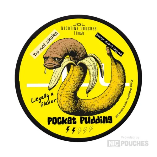 Jol Pocket Pudding - Banana Toffee nicotine pouches tin