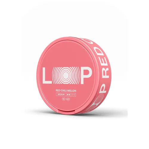 Loop Red Chili Melon nicotine pouches tin