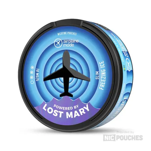 Lost Mary Airplane Mode Freezing Ice nicotine pouches tin